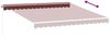 vidaXL Markise Manuell Weinrot 400x350 cm 3214982 Bild 5