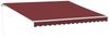 vidaXL Markise Manuell Weinrot 400x350 cm 3214982 Bild 2