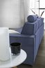 Dmora Sofa mit Halbinsel Ametrino, Ecksofa mit rechter Aufbewahrungshalbinsel, Standardarmlehnen, 100 % Made in Italy, 280 x 95 x 90 cm, Blau Bild 5