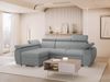 Ecksofa Boston Mini mit Schlaffunktion, Bettkasten, Einstellbare Kopfstützen (Farbe: Flow 17, Seite: Links, LC+2r) Bild 2