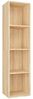 vidaXL Bücherregal/TV-Schrank Sonoma-Eiche 36x30x143 cm Holzwerkstoff 800147 Bild 2