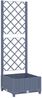 vidaXL Garten-Pflanzgefäß mit Spalier Blaugrau 40 x 40 x 121,5 cm PP 318248 Bild 2