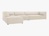 Micadoni Ecksofa Ruby 5-Sitzer Links Kord Scala Helles Beige Bild 3