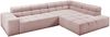 KAWOLA Sofa NEVADA Ecksofa Feincord rosa mit motorischem Sitzvorzug Recamiere rechts 70 x 215 x 319 cm Bild 3