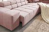 KAWOLA Sofa NEVADA Ecksofa Feincord rosa mit motorischem Sitzvorzug Recamiere rechts 70 x 215 x 319 cm Bild 2