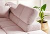 KAWOLA Sofa NEVADA Ecksofa Feincord rosa mit motorischem Sitzvorzug Recamiere rechts 70 x 215 x 319 cm Bild 5