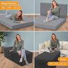 Bestschlaf Klappmatratze Spar-Set inkl. Husse & Transporttasche, Polyester, Grau / Schwarz, 140x195 cm Bild 3