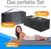 Bestschlaf Klappmatratze Spar-Set inkl. Husse & Transporttasche, Polyester, Grau / Schwarz, 140x195 cm Bild 2