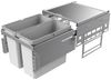 NABER 8012301 Abfallsammler 32 (2x16) Liter Cox® Base 360 S/450-2 hellgrau, H 360 mm Bild 3