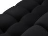 Micadoni Panorama-Sofa Mamaia 6-Sitzer Samt Bluvel Schwarz schwarze Beine Bild 4