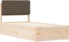 vidaXL Bettgestell mit gepolstertem Kopfteil Taupe 90 x 200 cm 877657 Bild 4