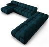 Micadoni Modulares Panorama Ecksofa Bellis 7-Sitzer Rechts 3D-Stoff Sonic Marineblau Bild 3
