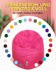 PATCH HOME 2 in 1 Sitzsack Sessel – Ø125 cm – Pink, bequemer Sitzsack aus Luxus-Polyester-Gewebe, bereits befüllt Bild 5
