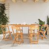 vidaXL Gartentisch Ausziehbar 110-160x80x75 cm Massivholz Teak 363487 Bild 3
