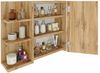 TREND WERK Spiegelschrank Badezimmer mit Ablage & Stauraum (59×16×50 cm Hängender Badezimmerschrank zur Wandmontage mit Regal) – modern & pflegeleicht Bild 3