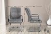 CLP 2er Set Besucherstuhl Sievert Stoff freischwingend,hellgrau Bild 2