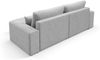 Ecksofa Schlafsofa Sofa ARONA XS in Stoff Centaur Dunkelgrau Ottomane Rechts Bild 4