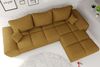99rooms Antalya Ecksofa Cordstoff POSO Gold Rechts mit Schlaffunktion Bild 4