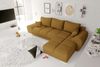 99rooms Antalya Ecksofa Cordstoff POSO Gold Rechts mit Schlaffunktion Bild 3