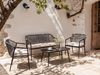Lounge Set mit Tisch 4-Sitzer FLERO Schwarz Polyrattan Bild 3