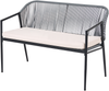 Lounge Set mit Tisch 4-Sitzer FLERO Schwarz Polyrattan Bild 5