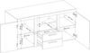 AX LIVING Schubladenschrank Kommode Spacoro 2F2S Modern in Weiß Matt Bild 4