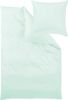 Uni-Mako-Satin - Curt Bauer Uni 135x200 + 80x80 cm-3491 silberjade Bild 4
