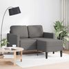 vidaXL 2-Sitzer-Sofa mit Chaiselongue L-Form Hellgrau 125 cm Leinen 4107076 Bild 2