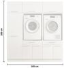 Laundreezy Mehrzweckschrank-Set LAUNDREEZY LDSK13, Breite 185 cm Bild 3