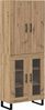 vidaXL Highboard 2 pcs Artisan-Eiche 69,5 x 34 x 180 cm 3403199 Bild 2