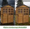 M MCombo Gartenschrank Metgallgestell, Gartenhaus Holz 0937 (Natur) Bild 5