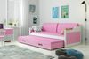 BMS Jugendbett Dawid Weiß Rosa Bettkasten 2xMatratze Bild 2