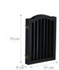 Relaxdays Schwarzes Absperrgitter 70 cm hoch Bild 4