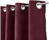 Beautissu Vorhang 2er Set Thermovorhang Gardine Bordeaux Amelie TO, 140x245cm, Ösenvorhang isolierend Kälte- & Hitzeschutz Vorhang Wohnzimmer Bild 1