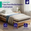 Matratze 160x200 - Höhe 24cm - Premium Matratze mit Taschenfederkern - Matratze H3 H4 - 7 Zonen Taschenfederkernmatratze160x200cm - Waschbarer Bezug Bild 3