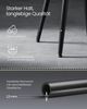 Vasagle ECHO Kollektion Barhocker, 4er Set, Barstuhl, Küchenstuhl, Kunstleder, 76,2 cm hoch, für Küche, Esszimmer, einfacher Aufbau, basisschwarz LBCDE290B01 Bild 5