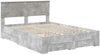 vidaXL Bettrahmen mit Kopfteil Beton Grau 150 x 200 cm Holzwerkstoff 3408250 Bild 4