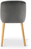 GOEURVANT 993 Esszimmerstühle 4er-Set, Samt - Hellgrau Bild 5