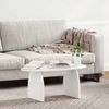 vidaXL Couchtisch Weiß 80 x 40 x 35 cm Massives Kiefernholz 873533 Bild 4