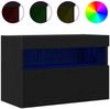 vidaXL TV-Wandschrank 2 pcs Schwarz Eichen-Optik 60 x 30 x 40 cm 862211 Bild 4