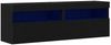 vidaXL TV-Wandschrank 2 pcs Schwarz Eichen-Optik 60 x 30 x 40 cm 862211 Bild 2