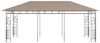 vidaXL Pavillon mit Moskitonetz 6x3x2,73 m Taupe 180 g/m² 312253 Bild 3