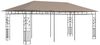 vidaXL Pavillon mit Moskitonetz 6x3x2,73 m Taupe 180 g/m² 312253 Bild 2