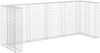 vidaXL Gabionenwand für Mülltonnen Verzinkter Stahl 320×100×120 cm 145614 Bild 2