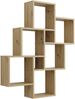 Wandregal >LAURIO 2< in Artisan Eiche Dekor - 81,2x94,3x15,7cm (BxHxT) Bild 3