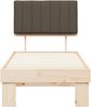 vidaXL Bettgestell mit gepolstertem Kopfteil Taupe 80 x 200 cm 877522 Bild 5