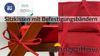 sunnypillow Stuhlkissen 2er Set Stuhlkissen mit Bändern "HAVANA" viele Farben zur Auswahl, Rot Bild 3
