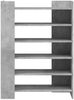 vidaXL Schuhschrank Betongrau 74,5x37,5x100 cm Holzwerkstoff 848433 Bild 4