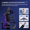 Hiazurm Gaming-Stuhl Gaming Stuhl, Bürostuhl Ergonomisch Wippfunktion bis zu 170° (Verstellbarem Lenden- & Kopfkissen, Gamer Stuhl 150kg Belastbarkeit), Verstellbarem Lenden- & Kopfkissen, Gamer Stuhl 150kg Belastbarkeit Bild 3