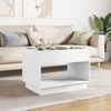 vidaXL Couchtisch mit Infinity-LED Weiß 70x50x50 cm 847658 Bild 3